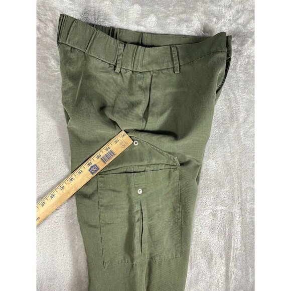Zara Women’s High-Waisted Cargo Joggers - Size M - Olive Green - Picture 10 of 12